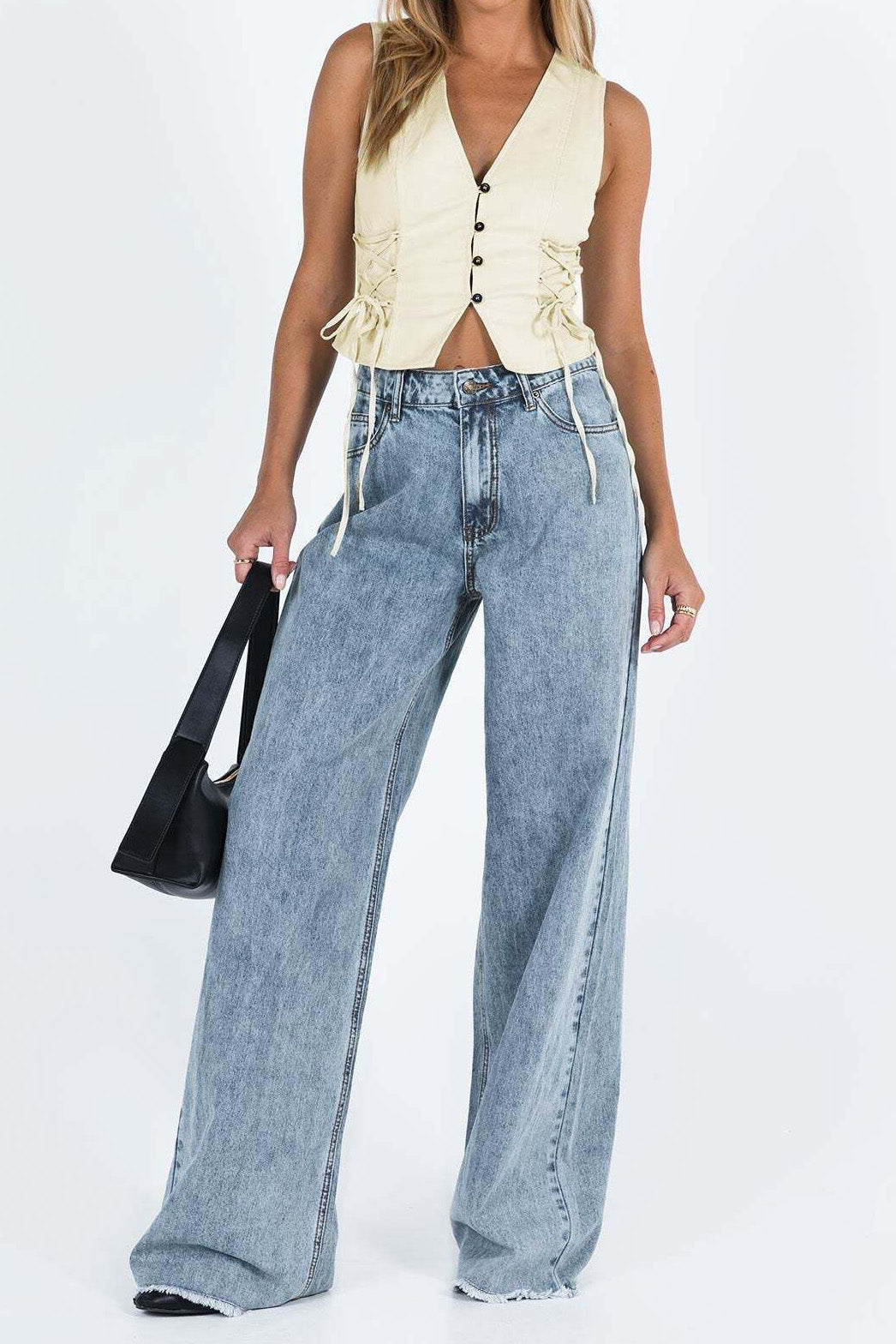 Loose Fit Casual Denim Long Pants Lavish Daily