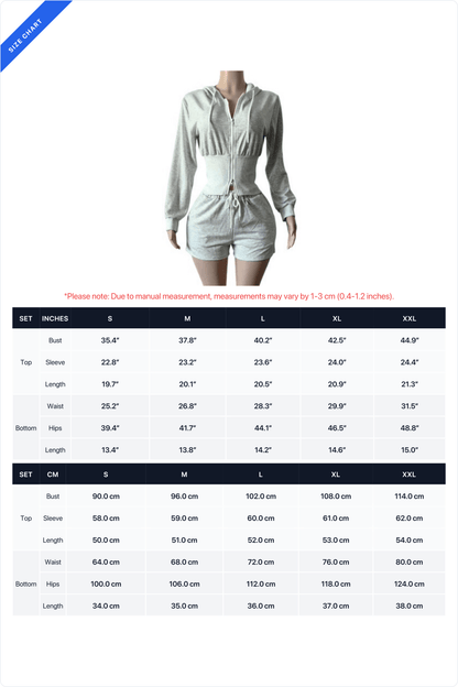 Cropped Zip Hoodie and Shorts Set Lavish Daily