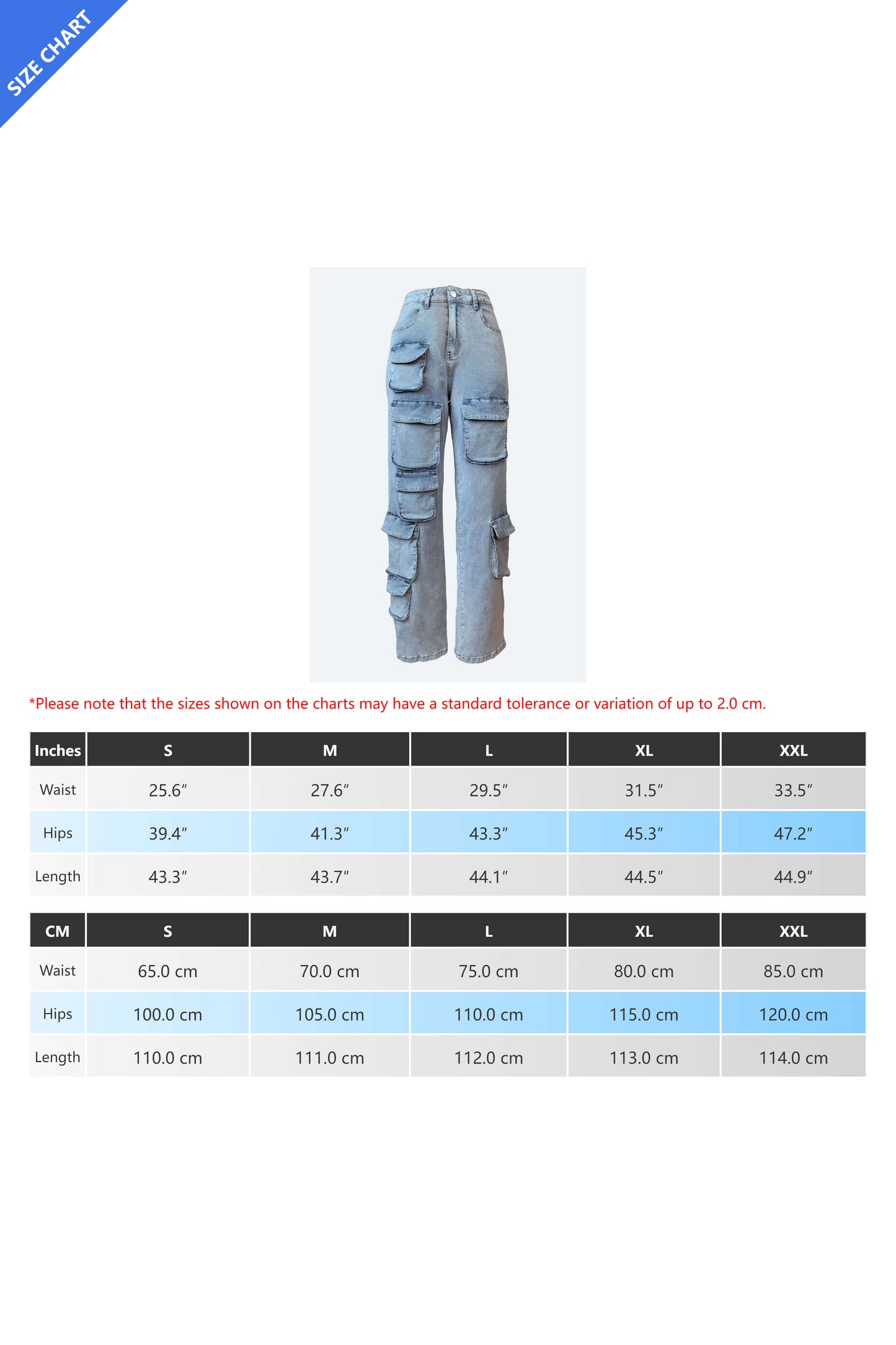 Multi-pocket Straight Washable Cargo Jeans Lavish Daily