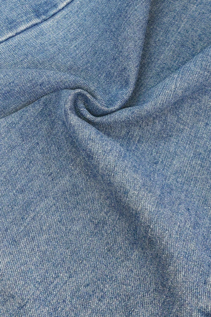 Deconstructed Wide Leg Denim Pants Lavish Daily