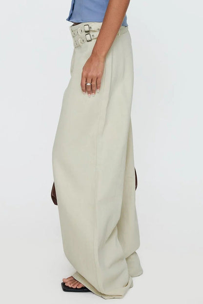 Low-Rise Wide-Leg Cargo Jeans Lavish Daily
