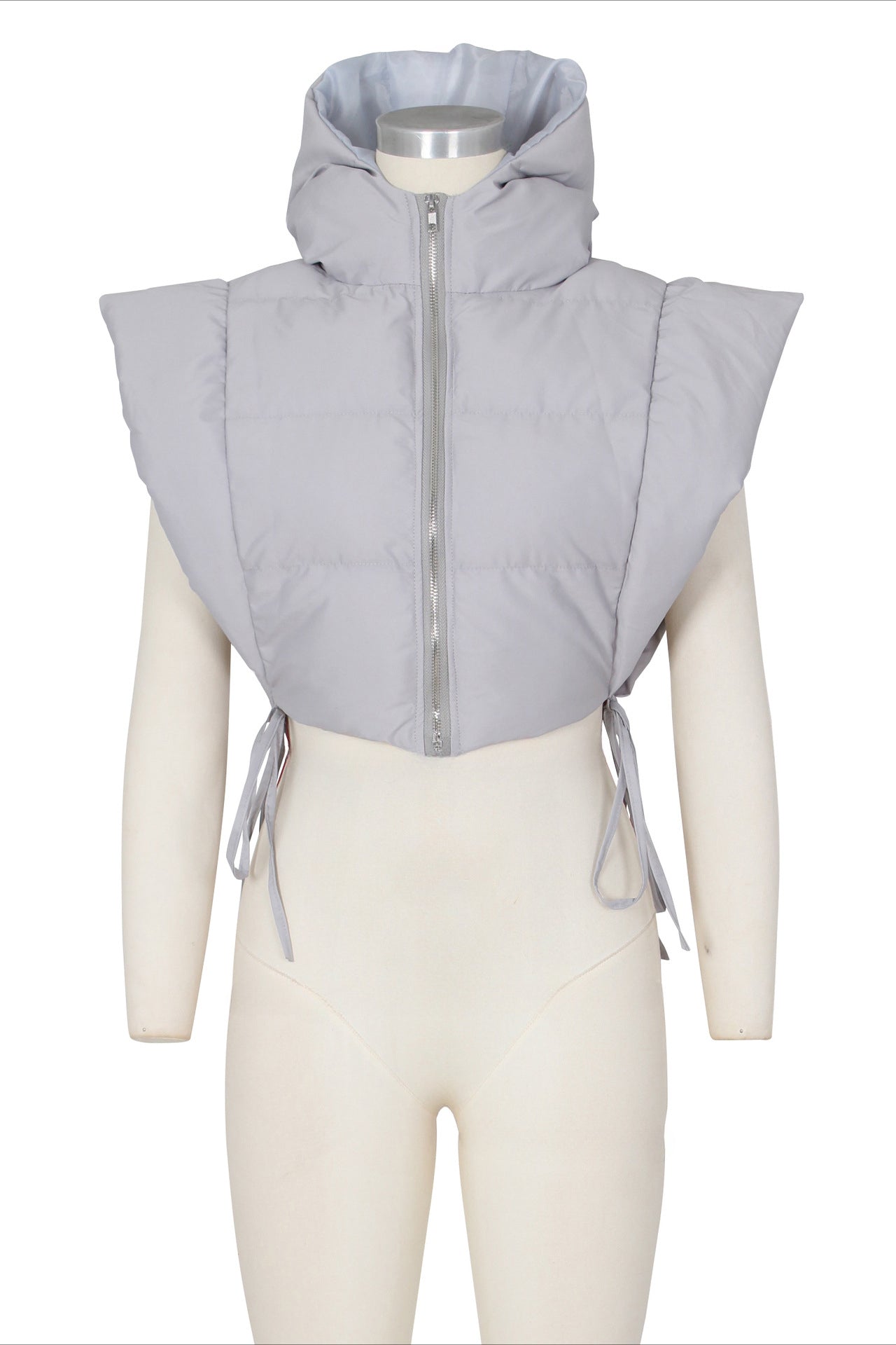 Self Tie Puffer Vest Lavish Daily
