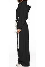 Drawstring Hoodie & Wide Leg Pants Set LavishDaily