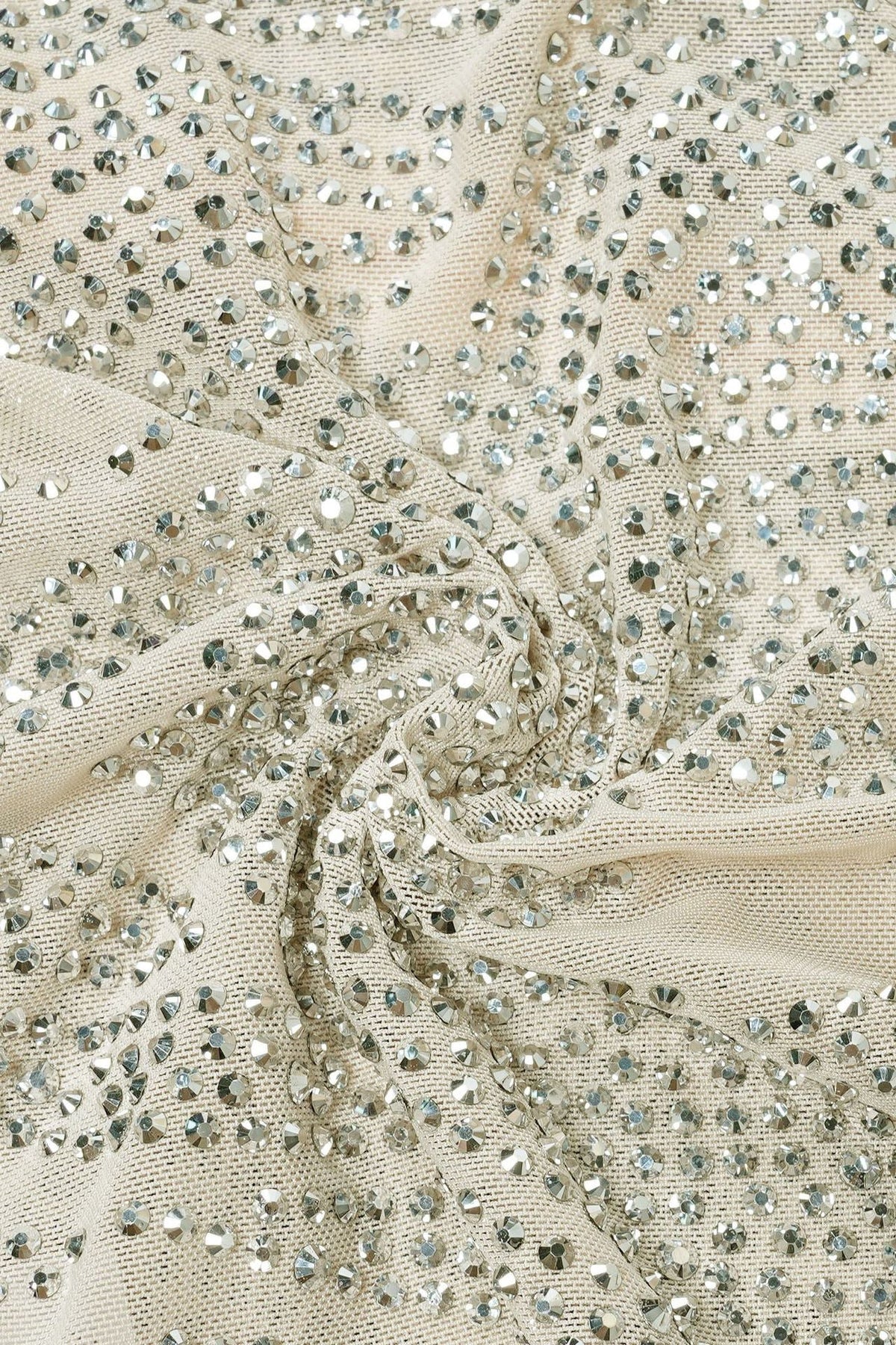 Sheer Silver Illusion Halter Maxi Gown Lavish Daily