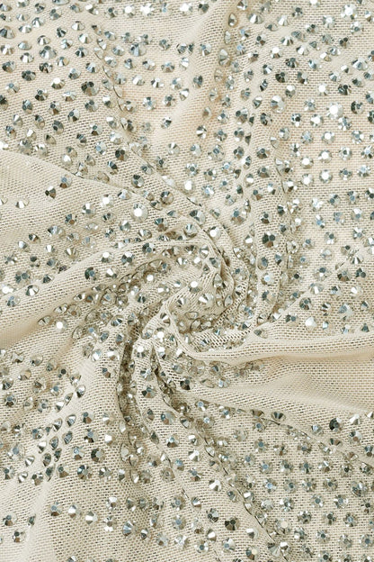 Sheer Silver Illusion Halter Maxi Gown Lavish Daily