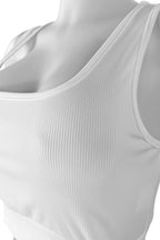 Solid Drawstring Square Neck Sleeveless Set Lavish Daily