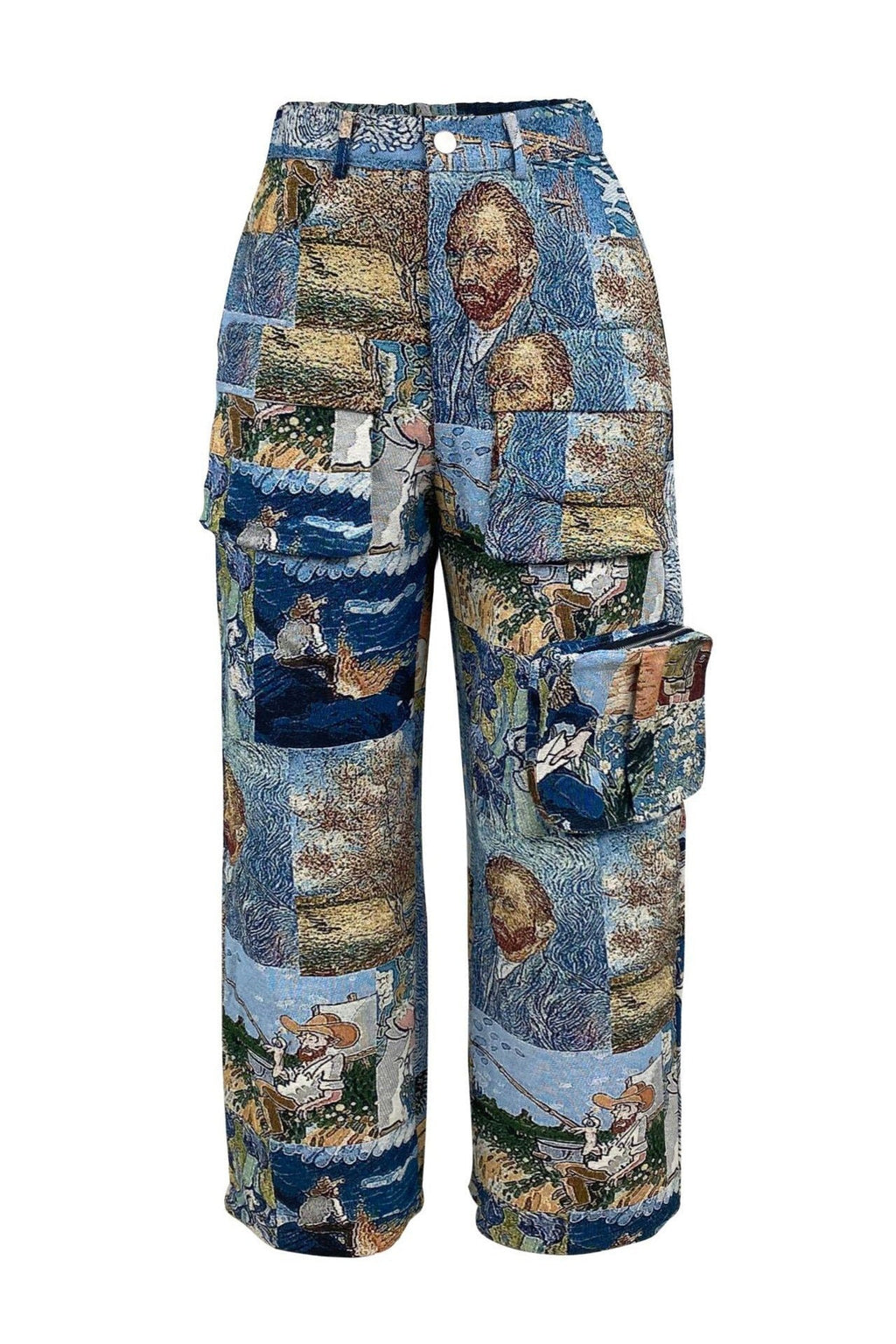 Vintage Casual Jacquard Cargo Pants Lavish Daily