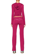 Printed Thumbhole Hoodie & Flare Set Lavish Daily