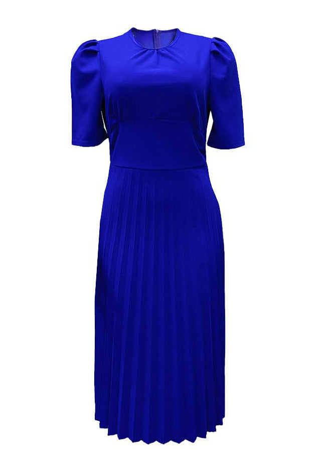 High Waist Pleated Dress Lavish Daily