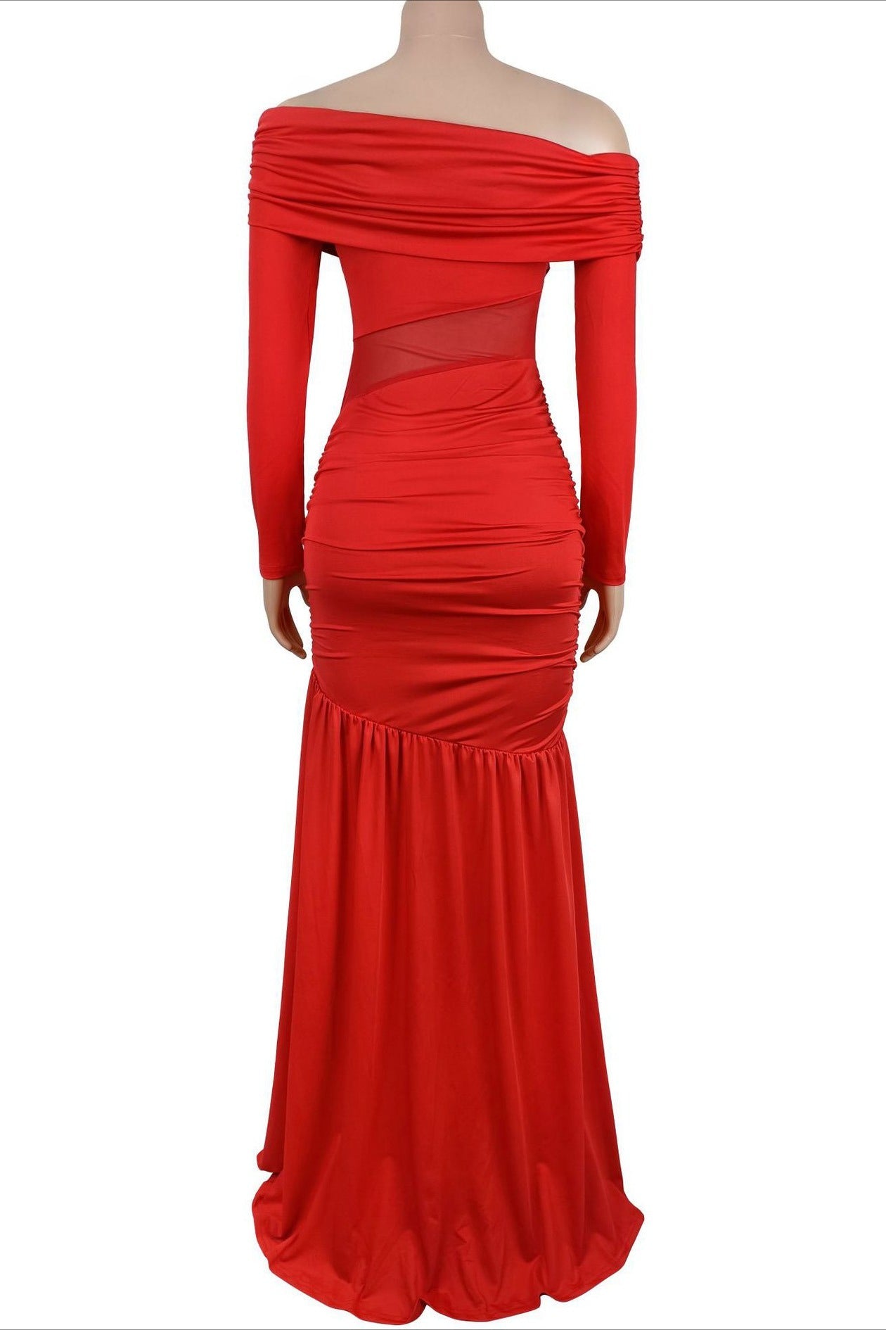 See-Through Mesh Maxi Dress Lavish Daily