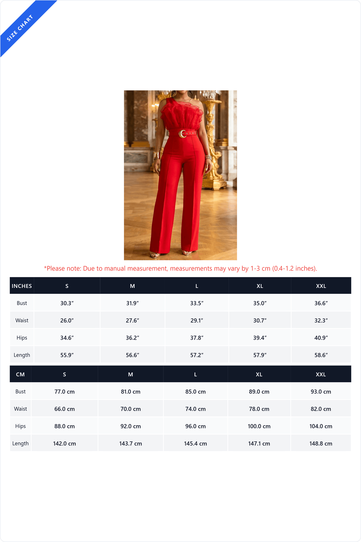 One Shoulder Ruffle Wide Leg Jumpsuit Lavish Daily