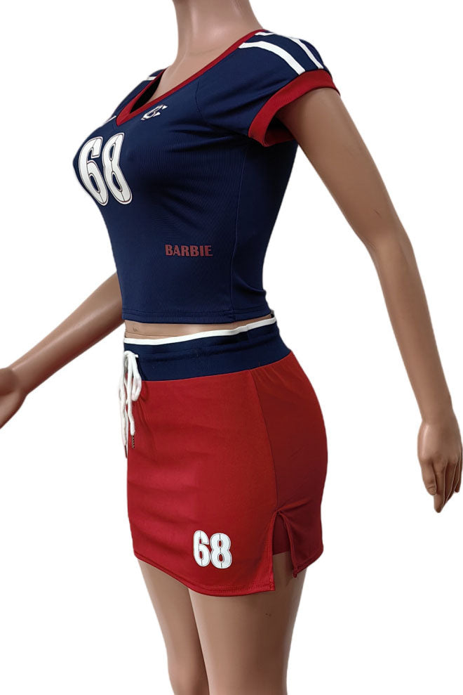 Color-Block Stretch Set Lavish Daily