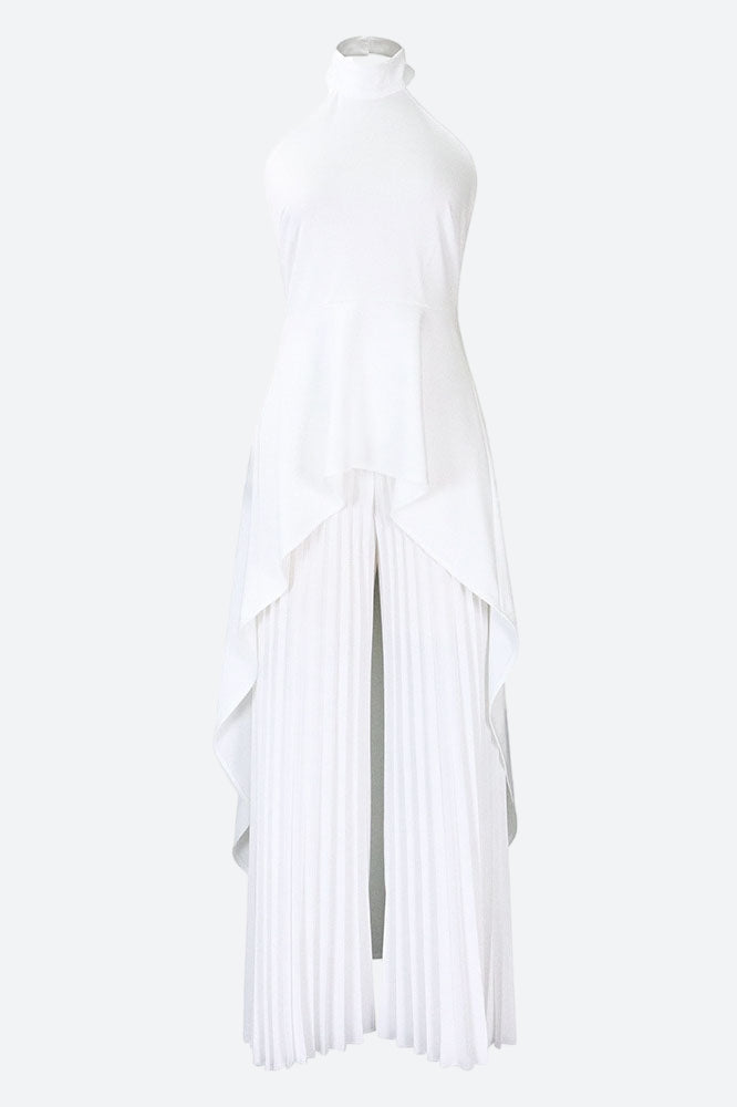 Halter Tunic Top & Pleated Pants Set Lavish Daily