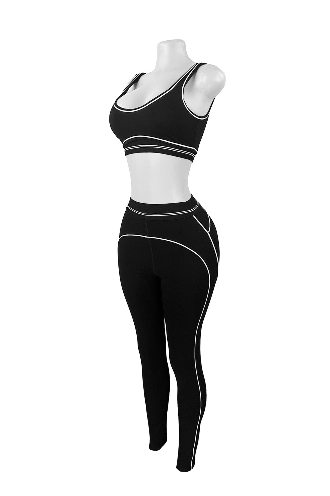 Contour Piping 2-Piece Workout Set Lavish Daily