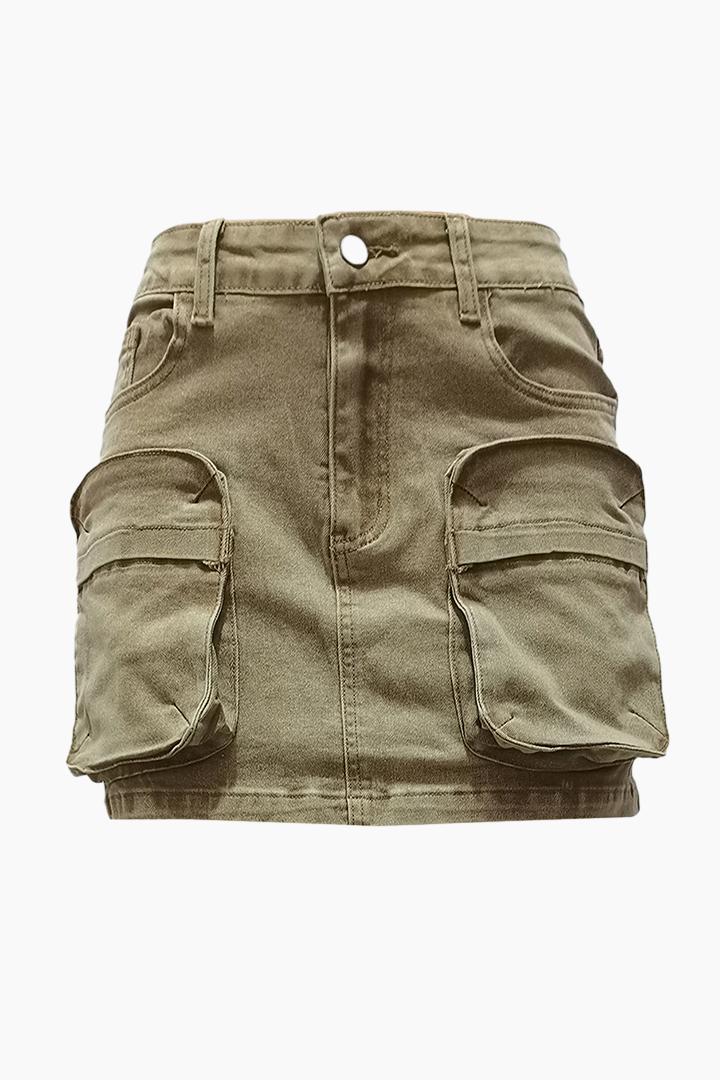 Stretch Denim Skirts Lavish Daily