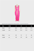 Fringe Ripped Sleeveless Beach Sweater Dress Lavish Daily