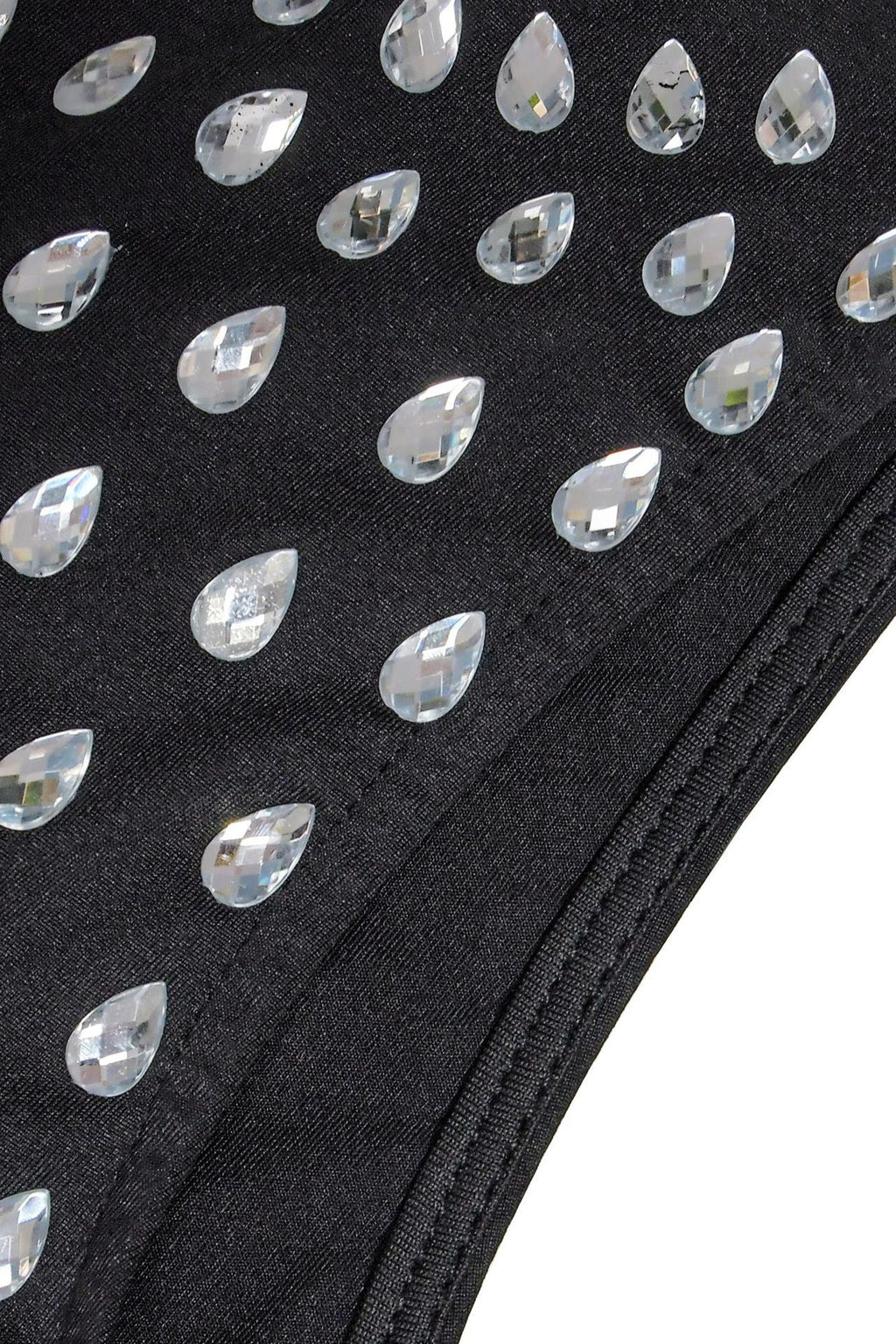 Fitted Dress With Crystal Embellishments LavishDaily