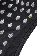 Fitted Dress With Crystal Embellishments LavishDaily