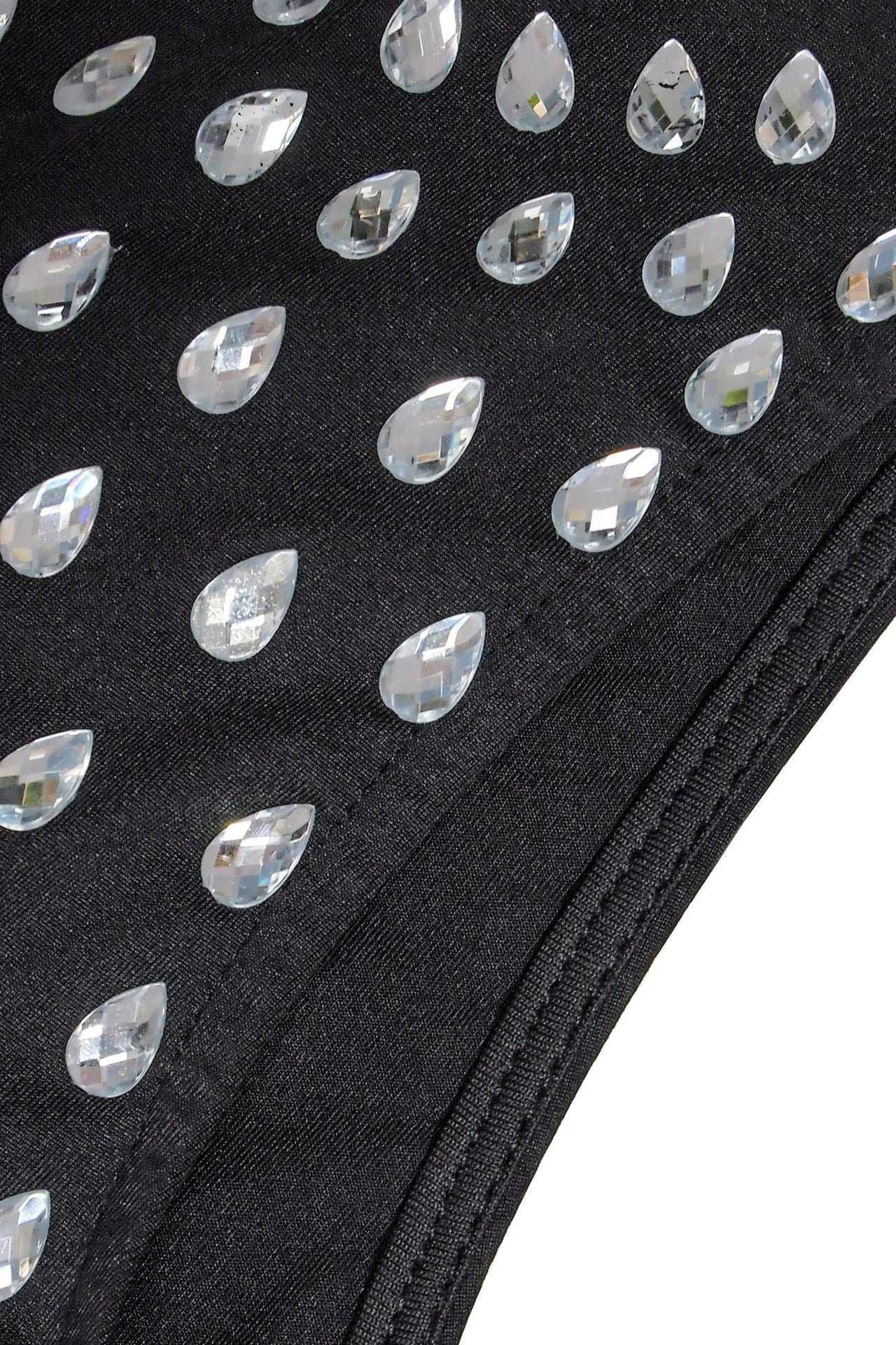 Fitted Dress With Crystal Embellishments LavishDaily