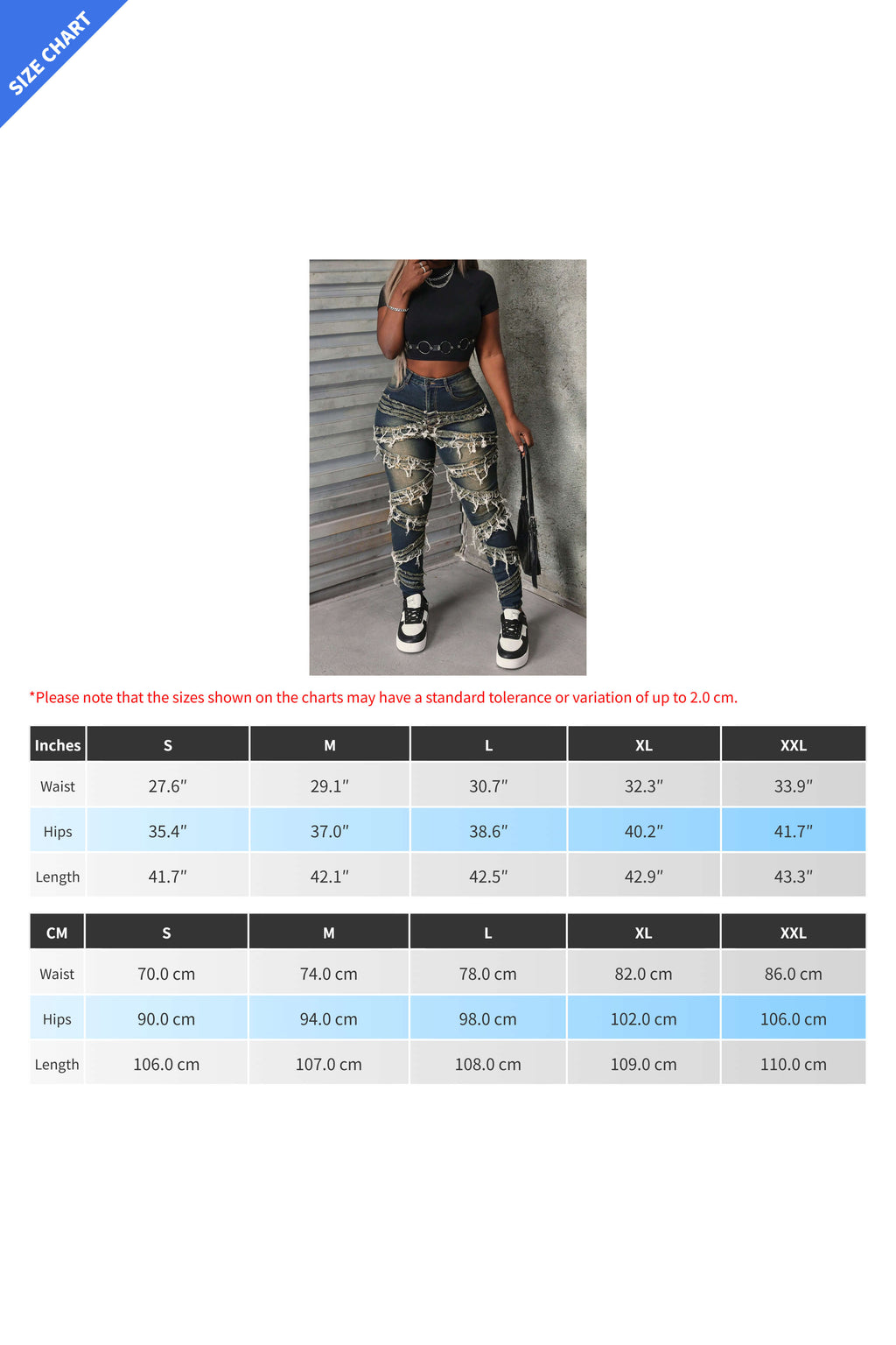 Whiskered Stretch Patch Skinny Jeans Lavish Daily