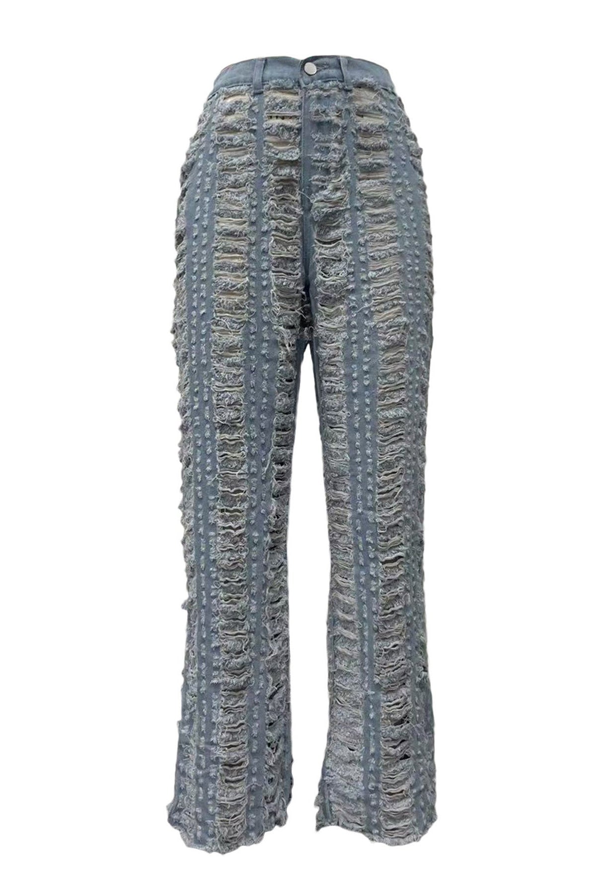 Extreme Shredded Denim Pants Lavish Daily