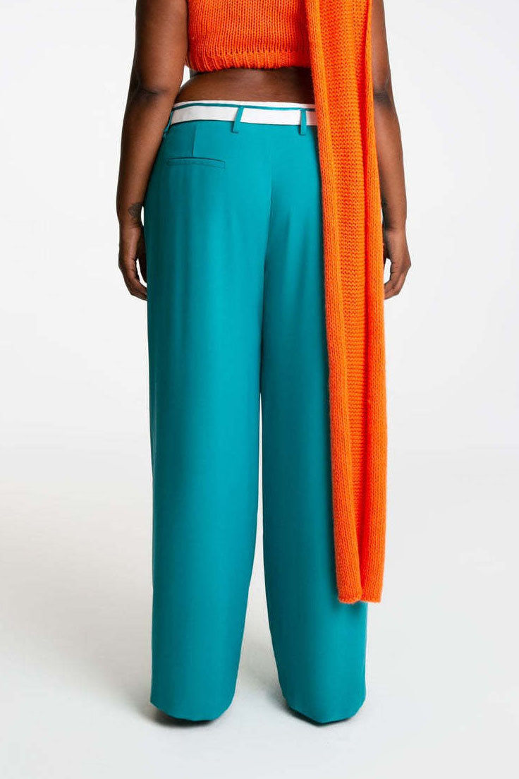 Wide Leg Slack Pants Lavish Daily