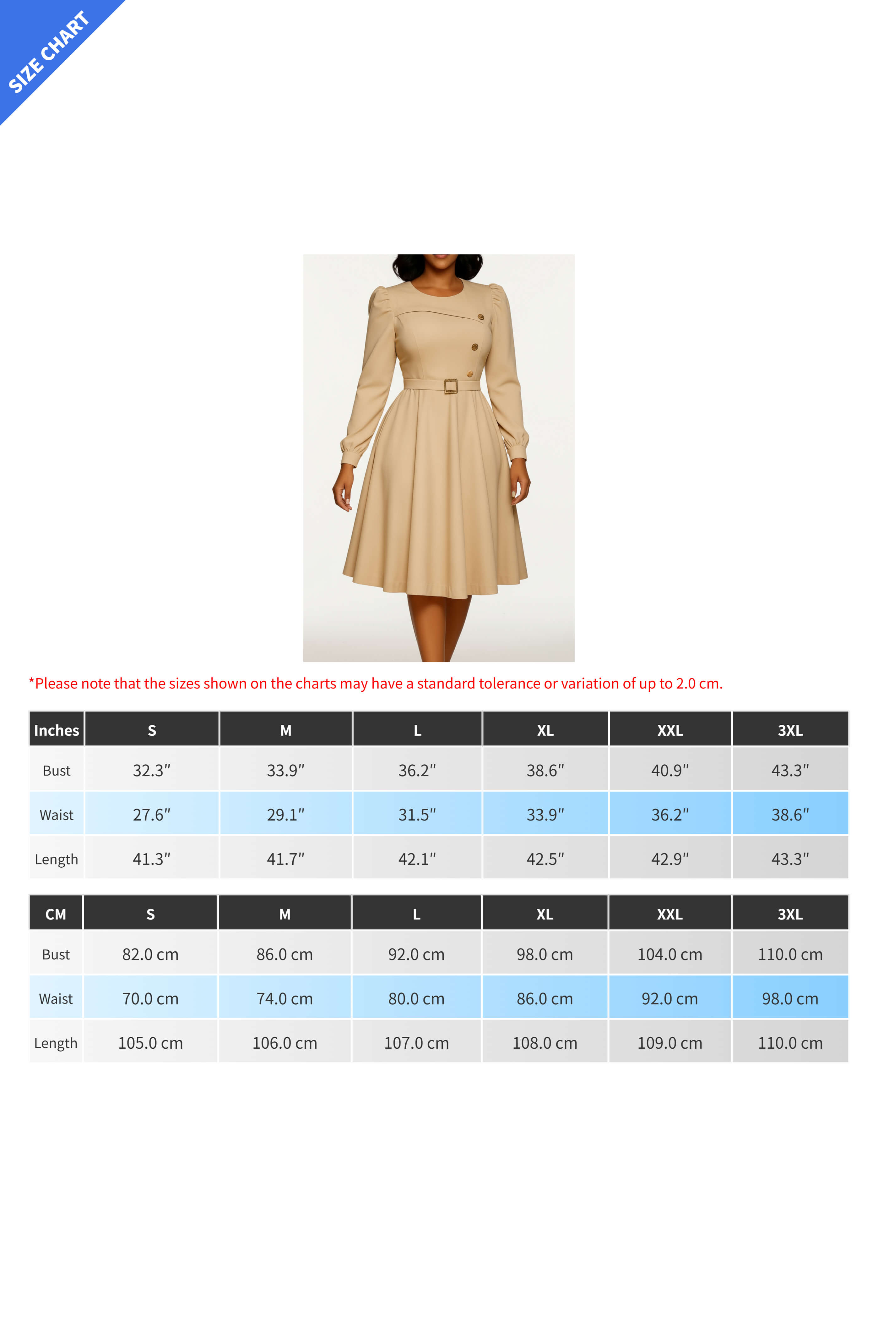 Round Neck Long Sleeve A-Line Dress Lavish Daily