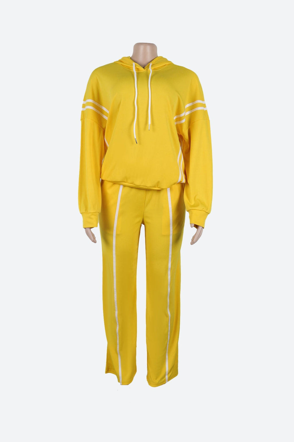 Stripe Hoodie & Pants Set Lavish Daily