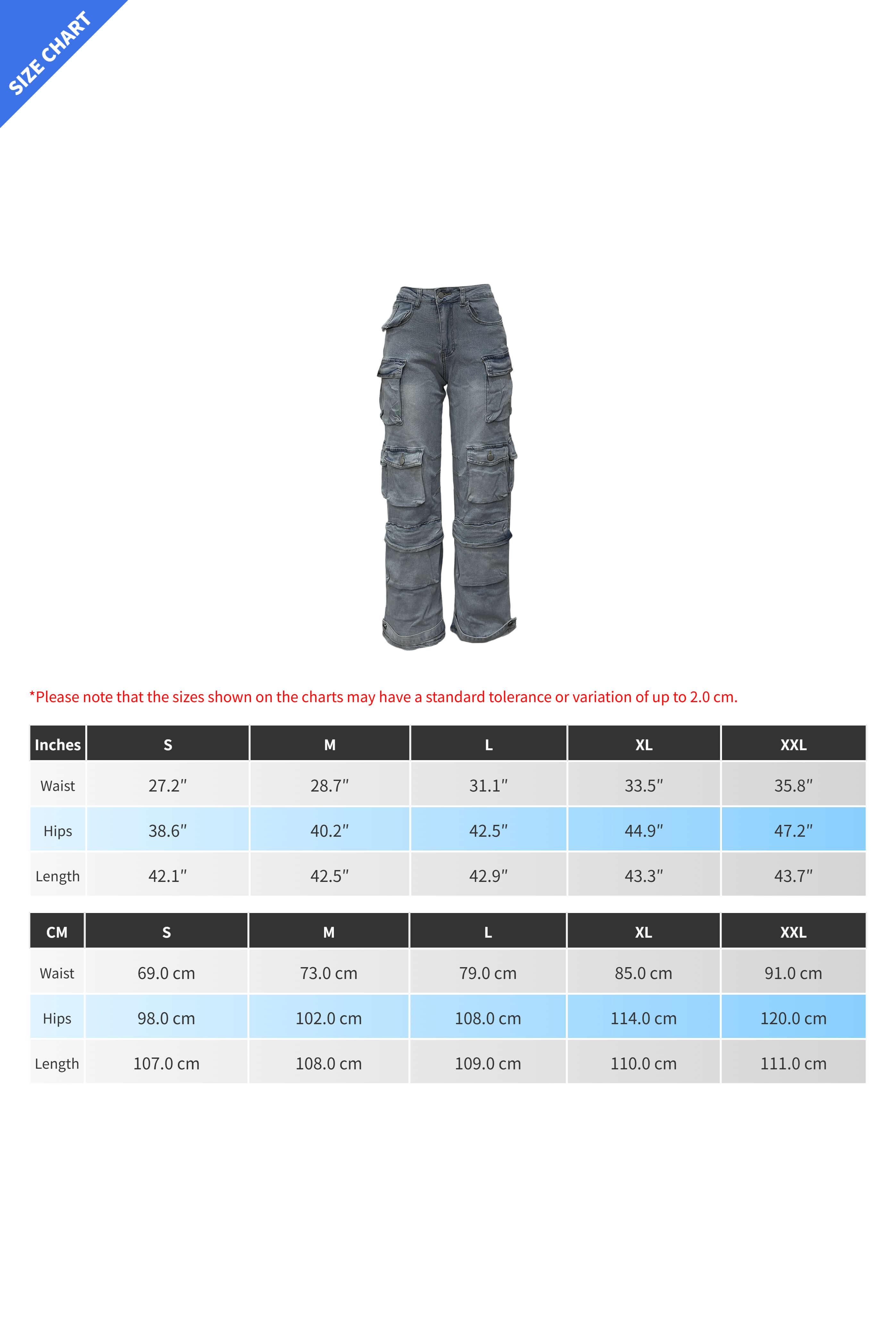 Multi-Pocket Utility Cargo Jeans Lavish Daily