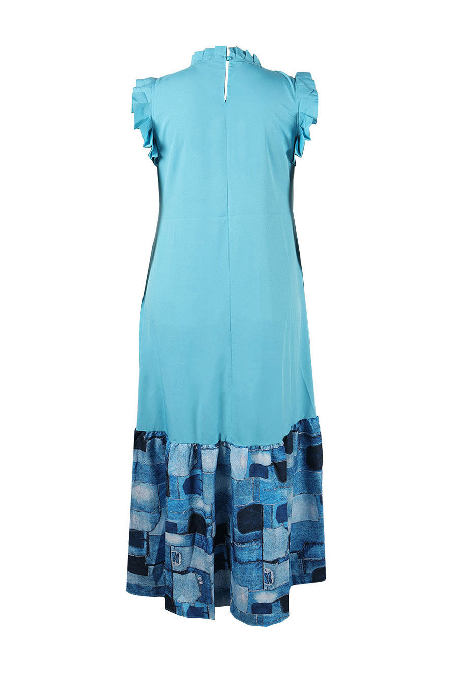 Maxi Dress With Ruffle Sleeve Lavish Daily