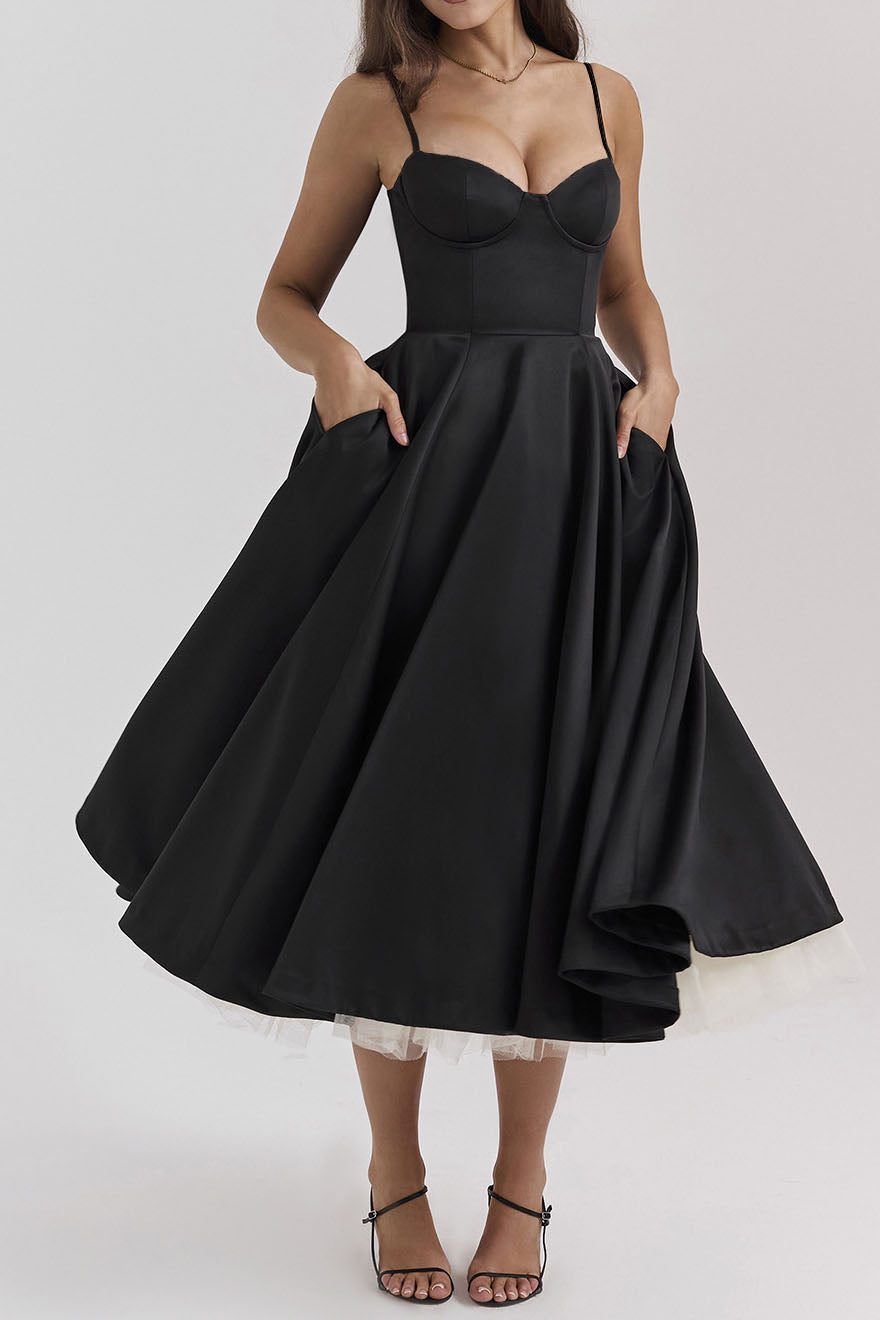 Luxury Spaghetti Strap Princess Dress Lavish Daily