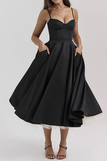 Luxury Spaghetti Strap Princess Dress Lavish Daily