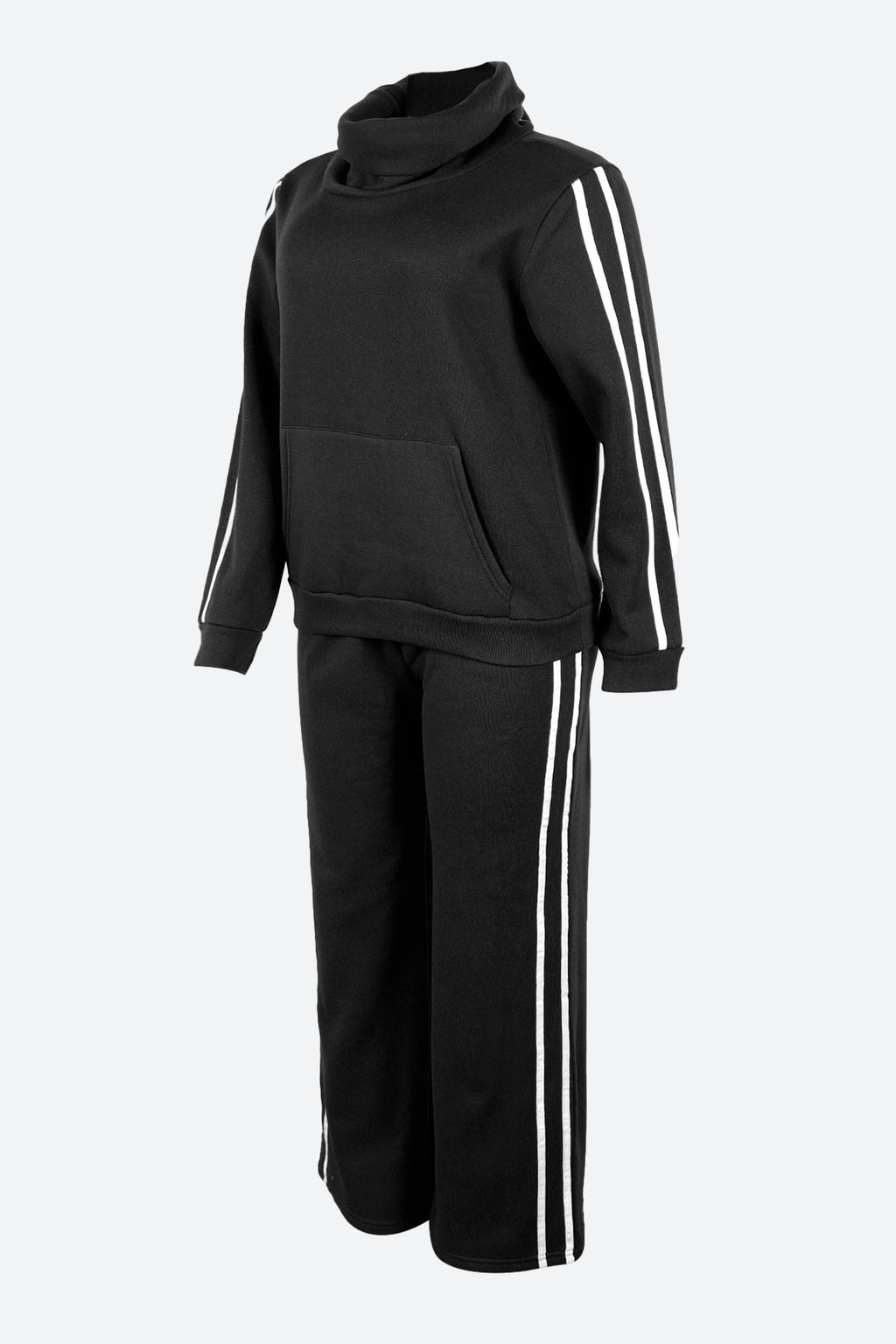 Side Stripe Sweatshirt & Pants Set Lavish Daily