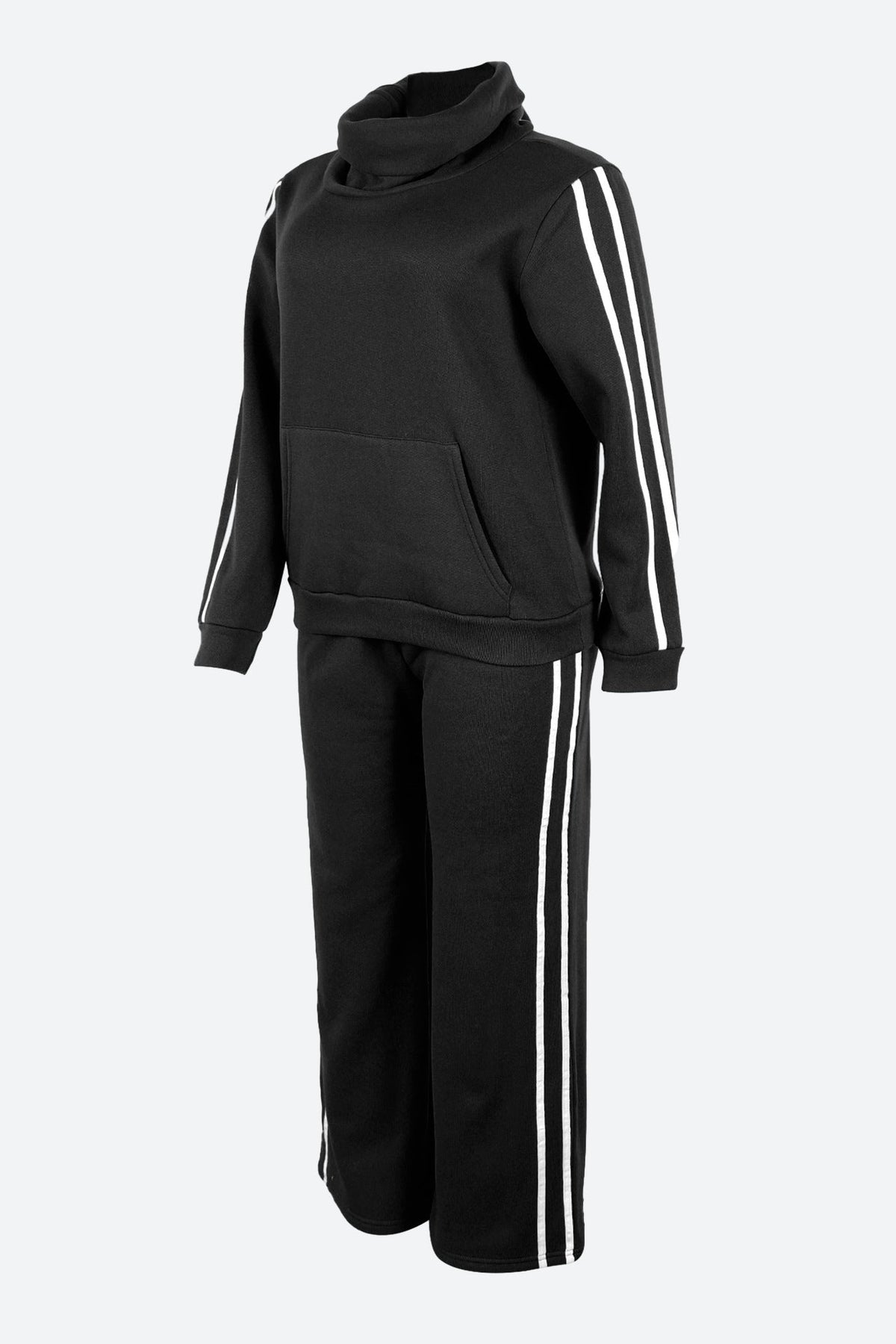 Side Stripe Sweatshirt & Pants Set Lavish Daily