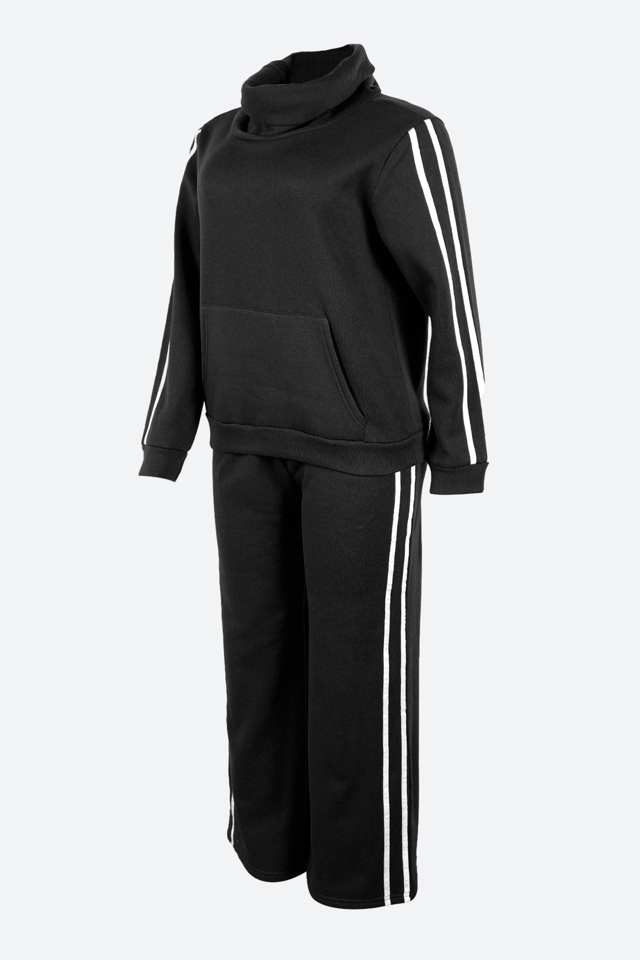 Side Stripe Sweatshirt & Pants Set Lavish Daily
