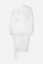 Side Knot Bodycon Dress Lavish Daily