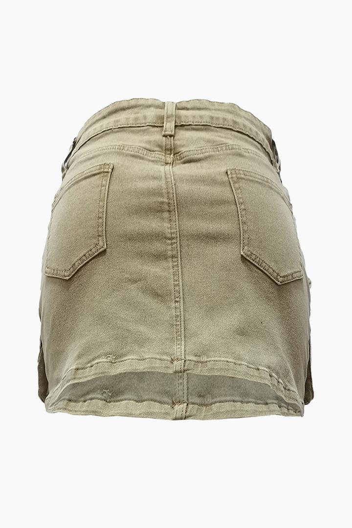 Stretch Denim Skirts Lavish Daily