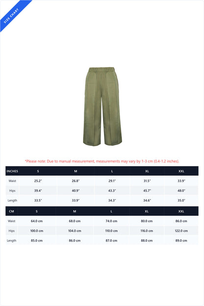 High Waist Pleated Wide Leg Culottes Lavish Daily