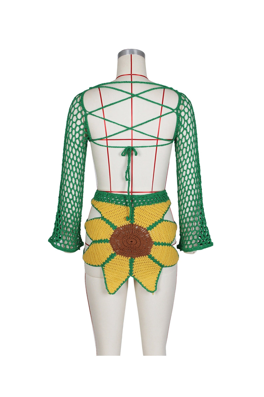 Sunflowers & Sunset Crochet Skirt Set Lavish Daily