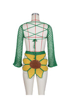 Sunflowers & Sunset Crochet Skirt Set Lavish Daily